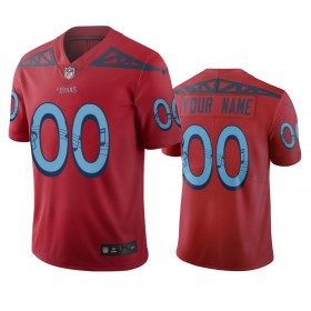 Miesten Tennessee Titans NFL Pelipaita Custom Punainen City Edition Vapor Limited